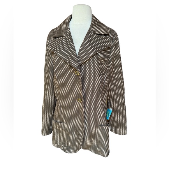 Vintage Jackets & Blazers - Deadstock 1960s/70s Dimoncelli Poly Knit Blazer